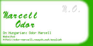 marcell odor business card